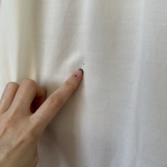 Laurie & Joe Embroidered Off Shoulder Smock Top Silk Tunic Eyelet France - Picture 9 of 10